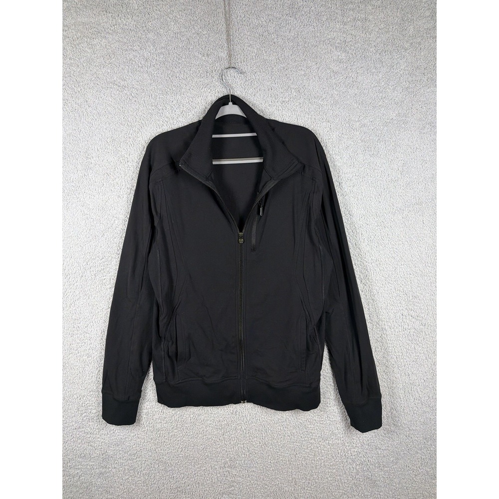 LULULEMON STRETCHY FULL ZIP CHEST ZIP POCKET MEN'S SWEATSHIRT JACKET SIZE L